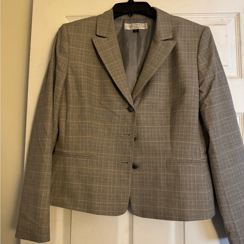 Talbots Classic Checkered Blazer